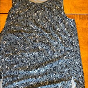 Athleta Blue Camouflage Tank Top